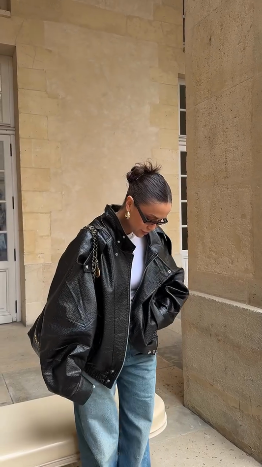 FAUX LEATHER JACKET