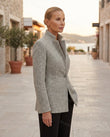 Light Grey Blazer, alternate use-case lifestyle view, by Floravincie