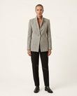 Light Grey Blazer, front studio view, by Floravincie
