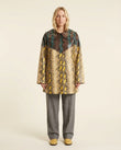 Tan Animal Print Jacket, front studio view, by Floravincie