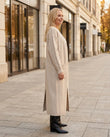 Light Beige Knit Cardigan, alternate use-case lifestyle view, by Floravincie
