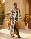 Off-white Animal Print Dress, movement and fit lifestyle view, by Floravincie