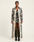 Off-white Animal Print Dress, front studio view, by Floravincie
