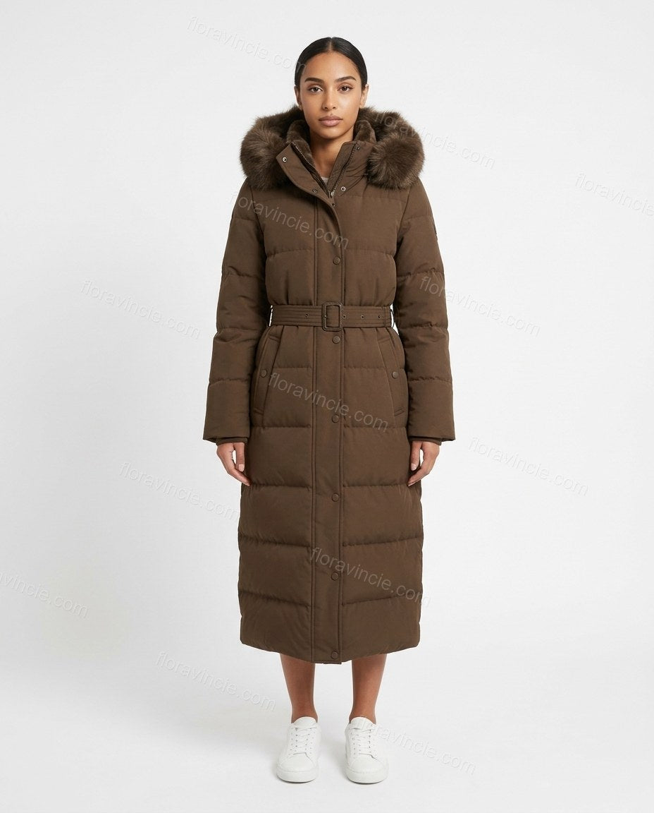 Brown Coat, front studio view, by Floravincie