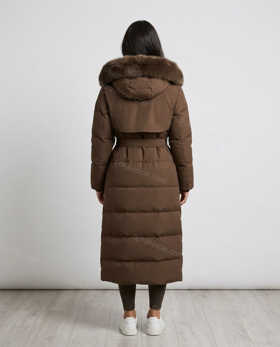 Brown Coat, back studio view, by Floravincie