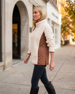 Cream Two-Piece Set, movement and fit lifestyle view, by Floravincie