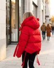 Red Jacket, alternate use-case lifestyle view, by Floravincie